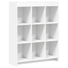Boekenkast 87,5x30x111 cm wit bewerkt hout