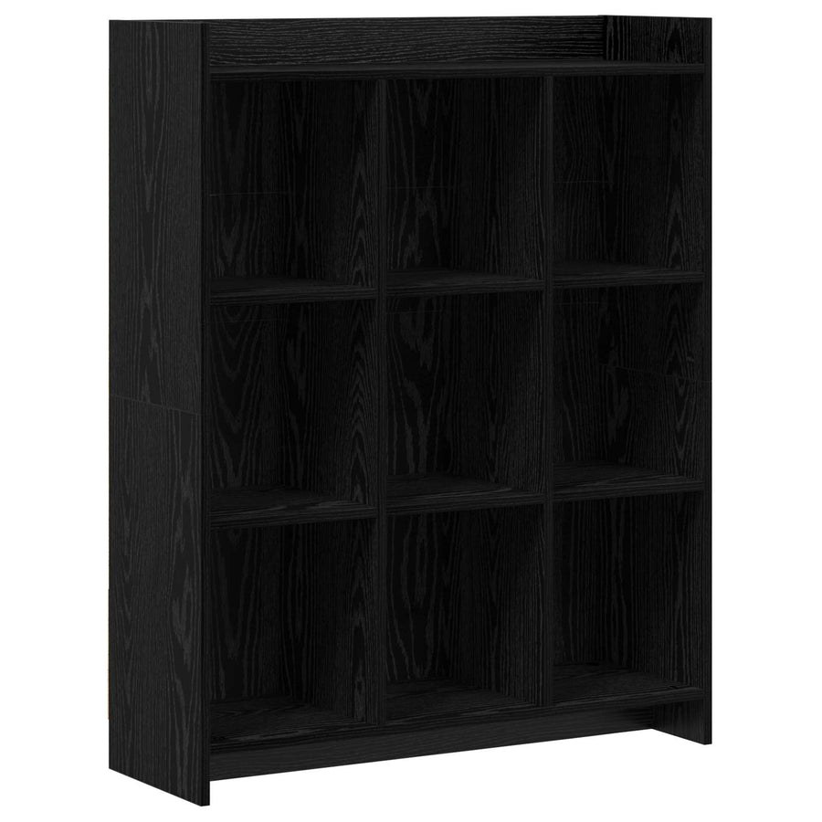 Boekenkast Zwart eiken 87,5 x 30 x 111 cm Bewerkt hout