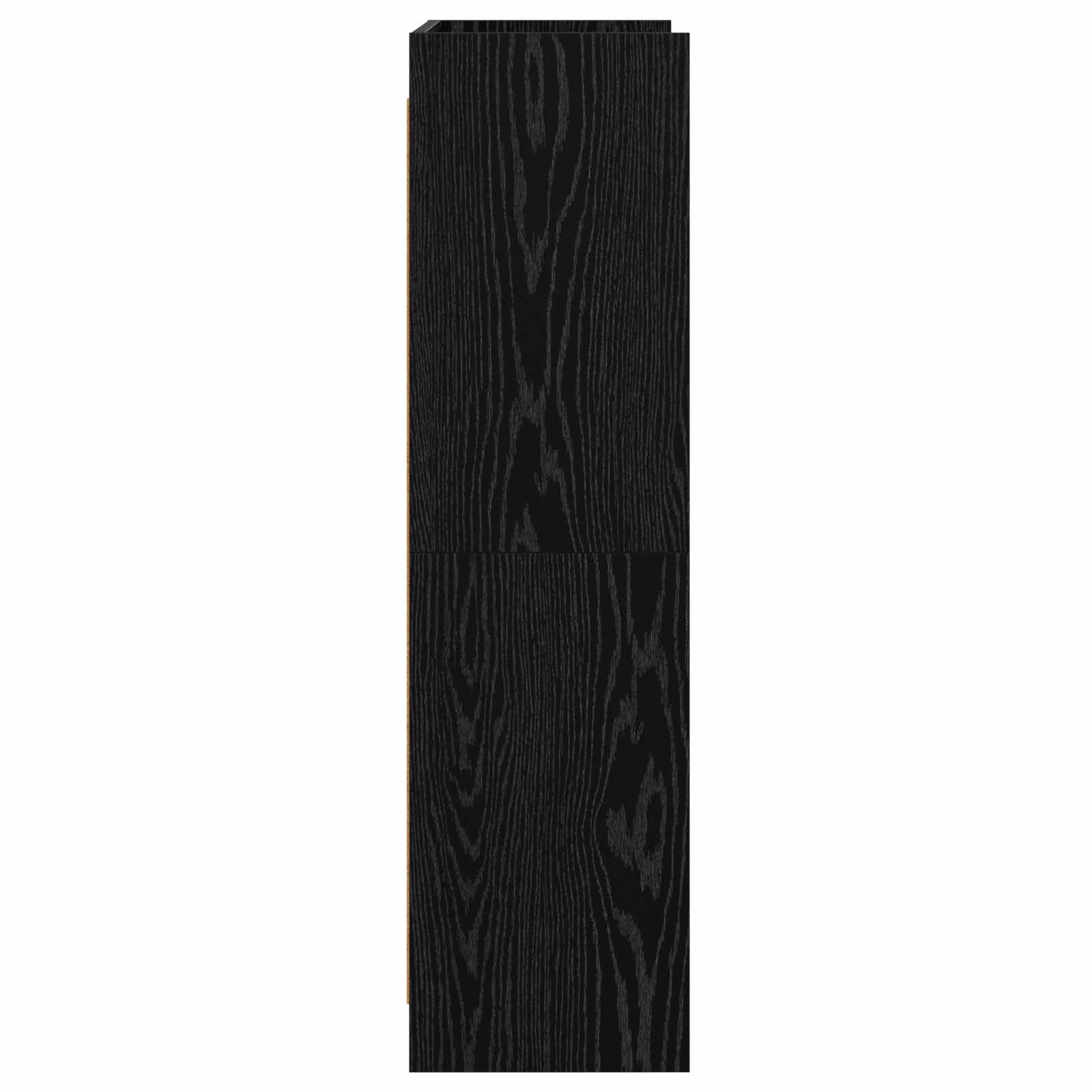 Boekenkast Zwart eiken 87,5 x 30 x 111 cm Bewerkt hout