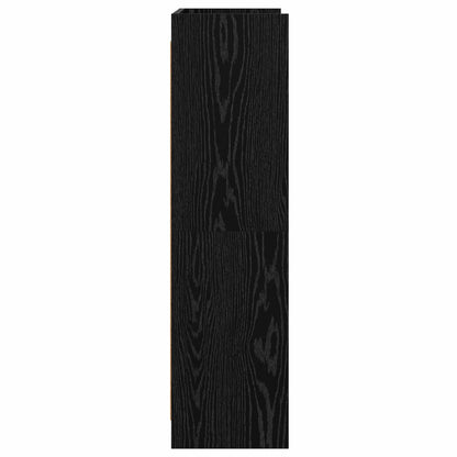 Boekenkast Zwart eiken 87,5 x 30 x 111 cm Bewerkt hout
