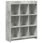 Boekenkast 87,5x30x111 cm bewerkt hout grijs