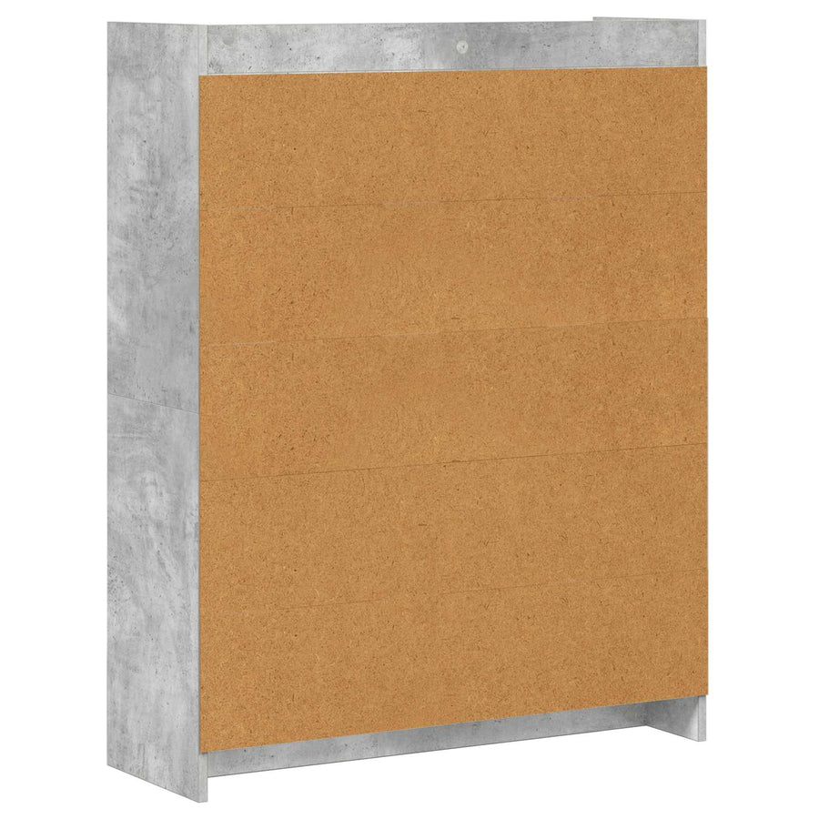 Boekenkast Concerte Grijs 87,5 x 30 x 111 cm Bewerkt hout