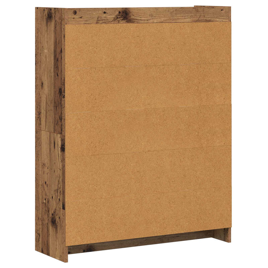 Boekenkast Oud hout 87,5 x 30 x 111 cm Bewerkt hout