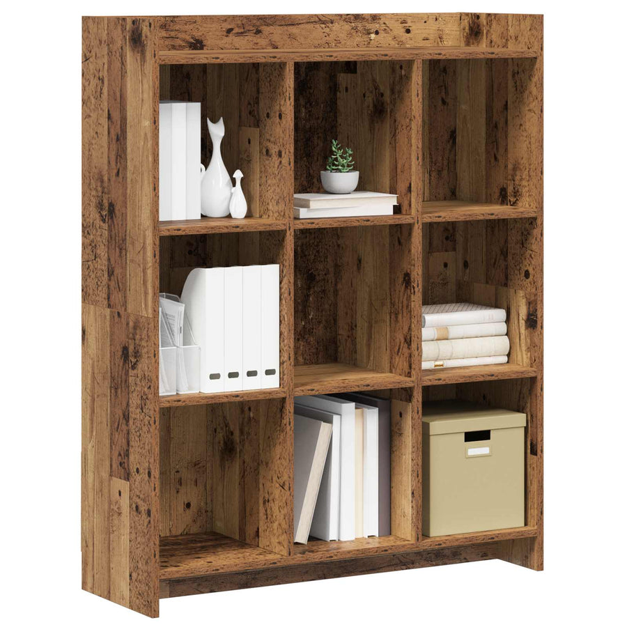 Boekenkast Oud hout 87,5 x 30 x 111 cm Bewerkt hout