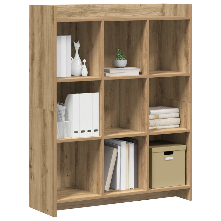 Boekenkast Artisanaal eiken 87,5 x 30 x 111 cm Bewerkt hout