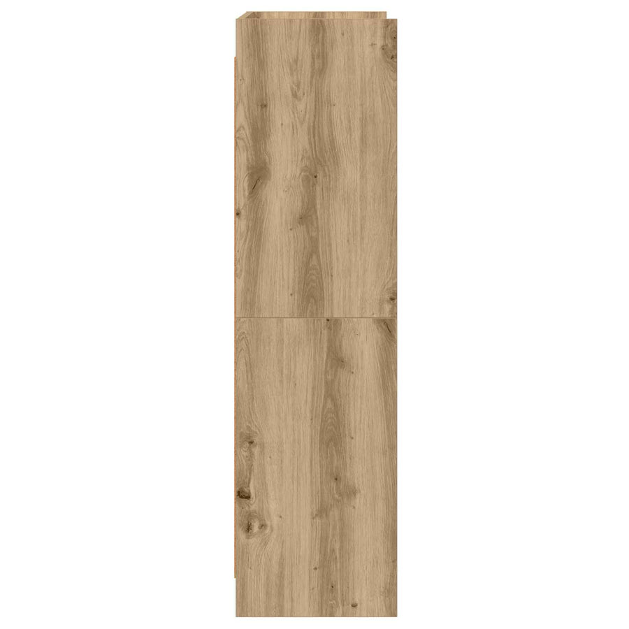 Boekenkast Artisanaal eiken 87,5 x 30 x 111 cm Bewerkt hout
