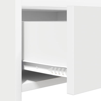 Wandtafel Wit 90 x 35 x 80 cm Bewerkt hout