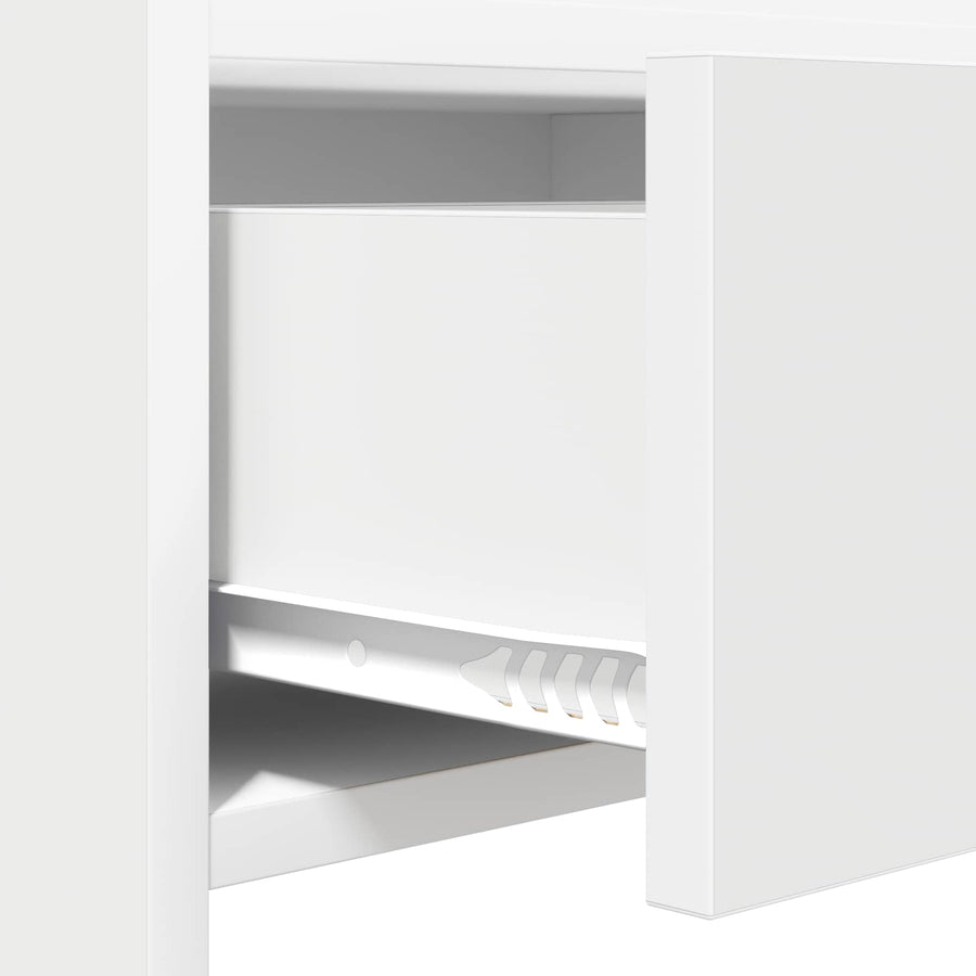 Wandtafel Wit 90 x 35 x 80 cm Bewerkt hout