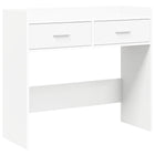 Wandtafel 90x35x80 cm wit bewerkt hout