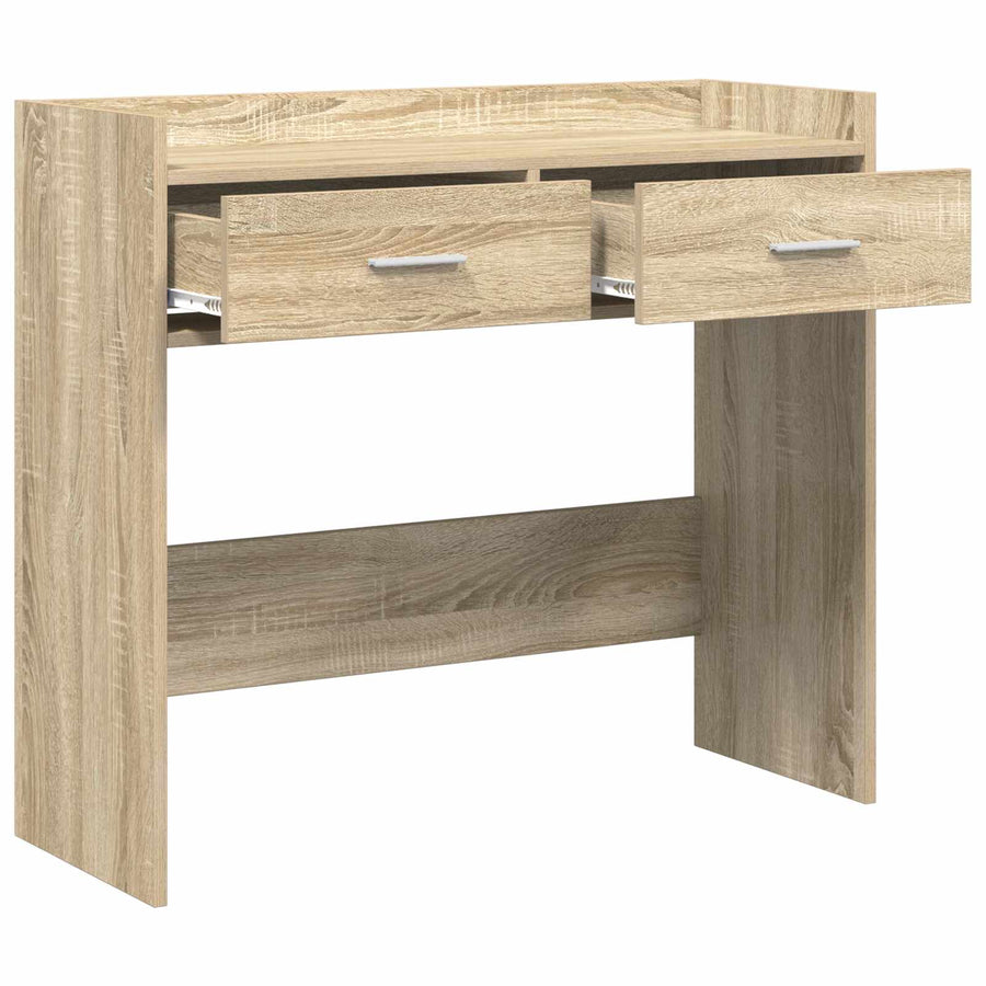 Wandtafel Sonoma Eiken 90 x 35 x 80 cm Bewerkt hout