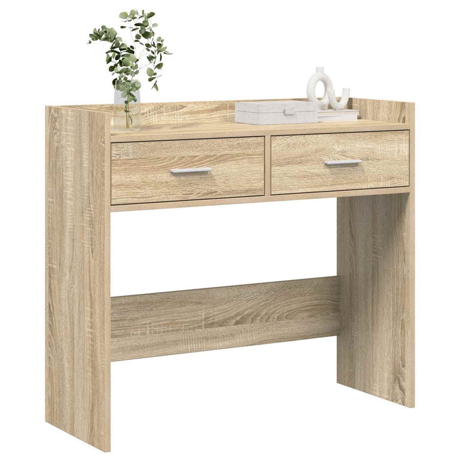 Wandtafel Sonoma Eiken 90 x 35 x 80 cm Bewerkt hout