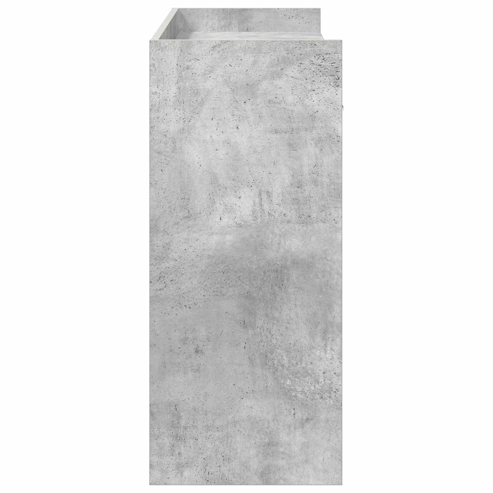 Wandtafel Betongrijs 90 x 35 x 80 cm Bewerkt hout