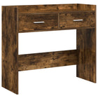 Wandtafel gerookt eiken 90x35x80 cm