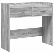 Wandtafel 90x35x80 cm grijs bewerkt hout