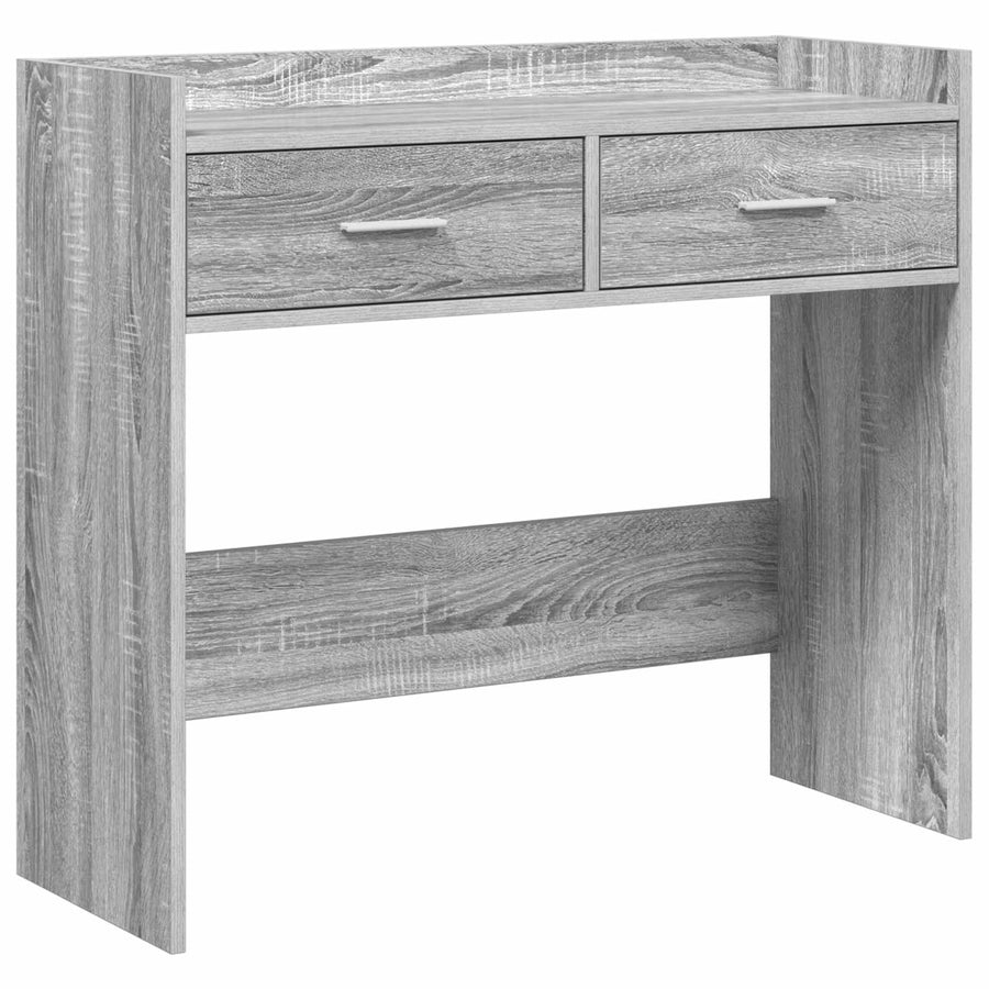 Wandtafel Grijs Sonoma 90 x 35 x 80 cm Bewerkt hout