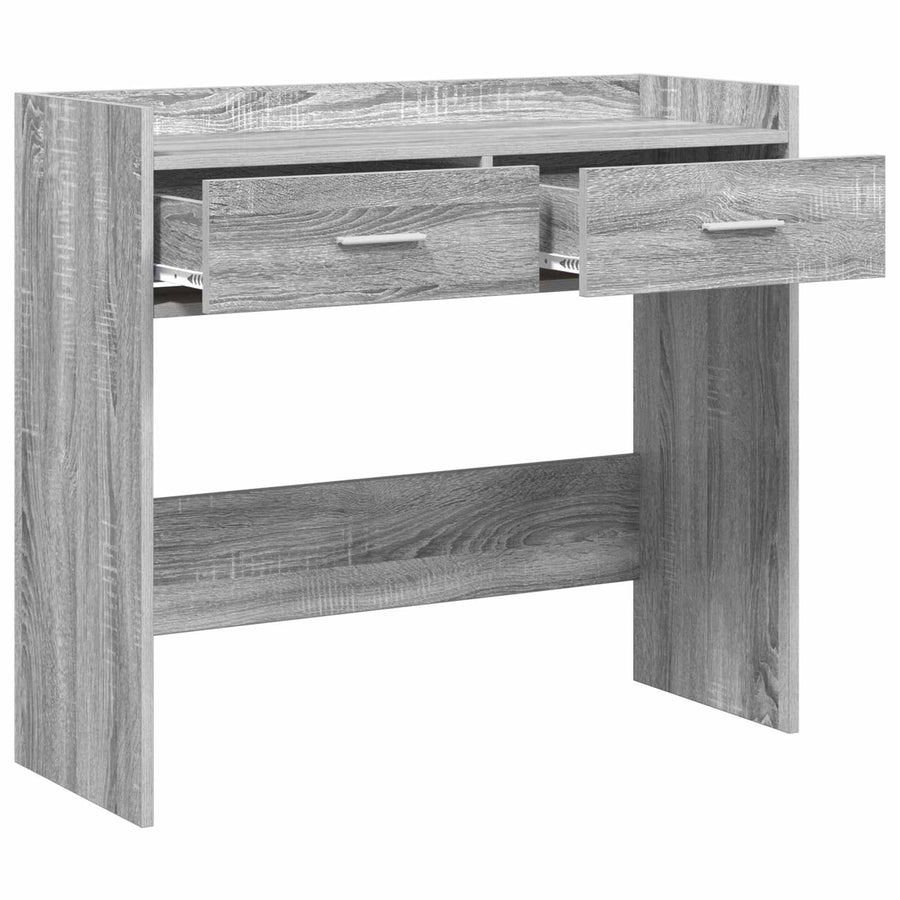 Wandtafel Grijs Sonoma 90 x 35 x 80 cm Bewerkt hout