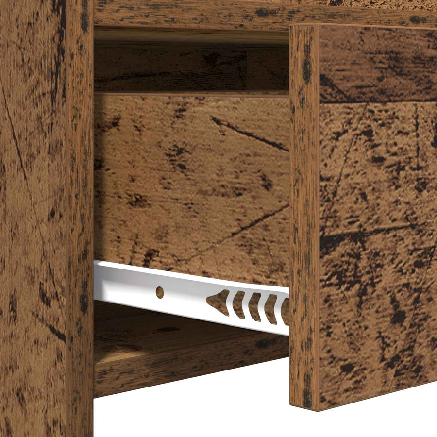 Wandtafel Oud hout 90 x 35 x 80 cm Bewerkt hout
