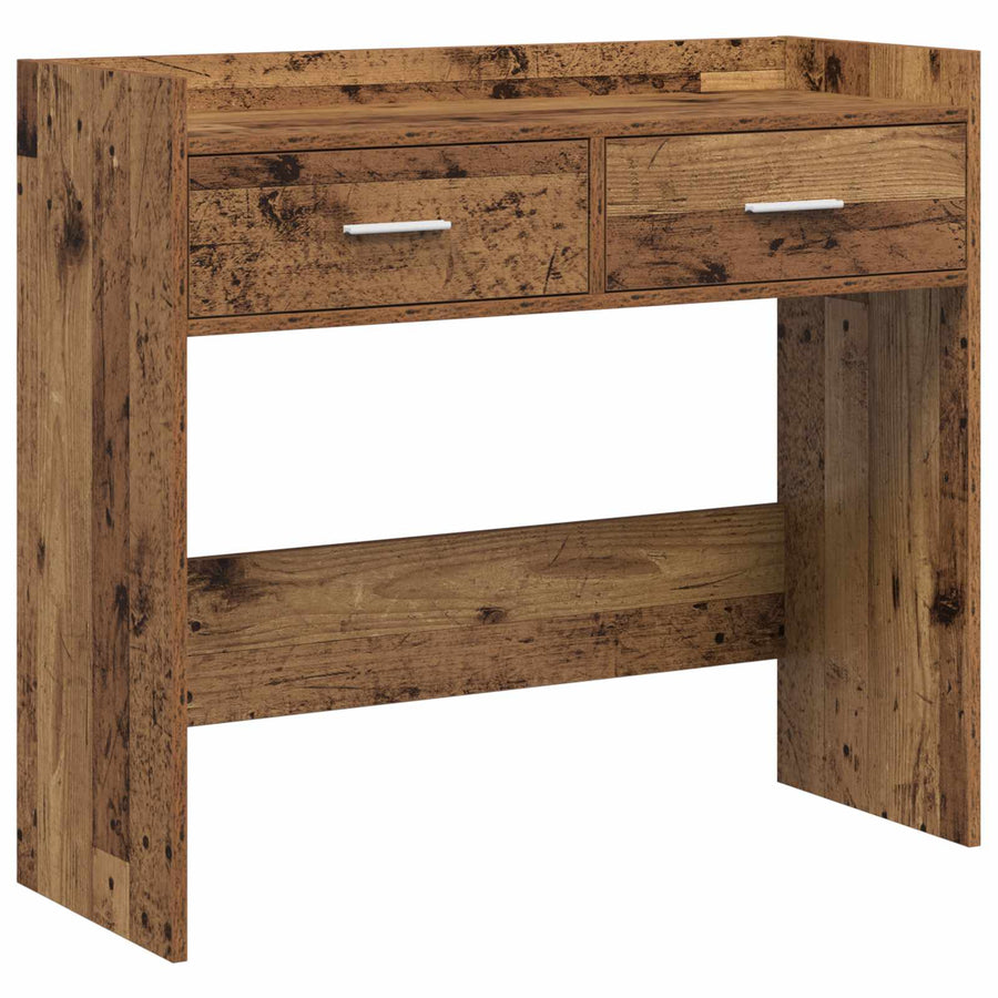 Wandtafel Oud hout 90 x 35 x 80 cm Bewerkt hout