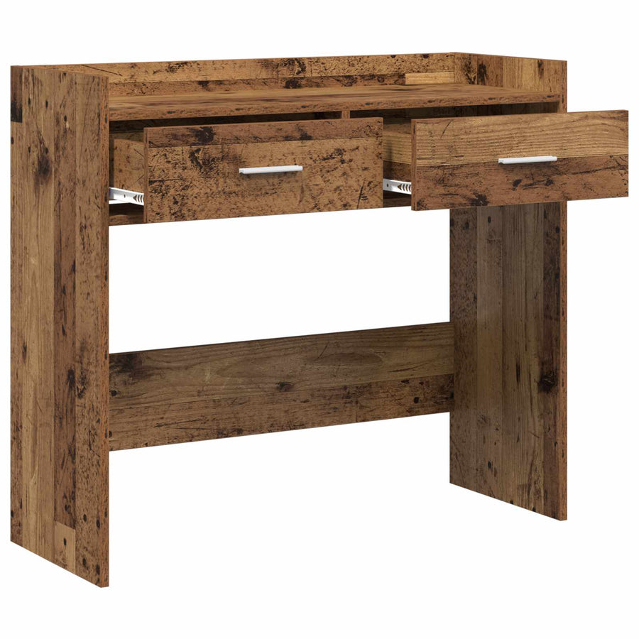 Wandtafel Oud hout 90 x 35 x 80 cm Bewerkt hout
