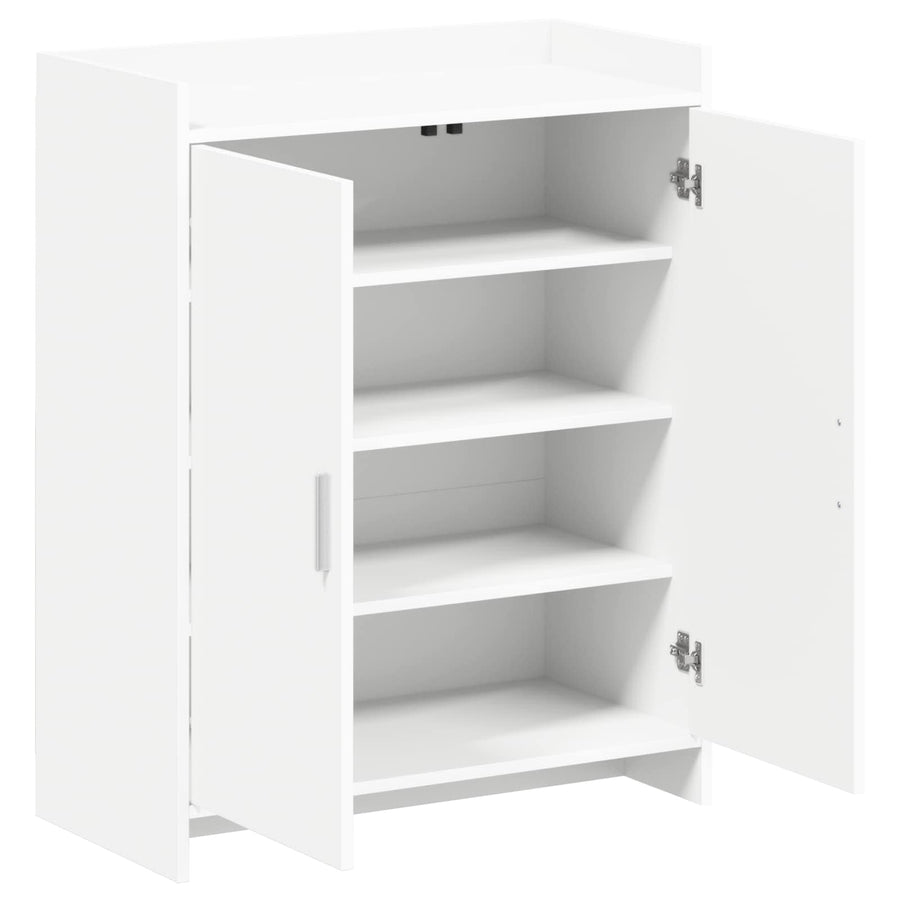 Schoenenkast met opslag Wit 73,5 x 36 x 92 cm Bewerkt hout