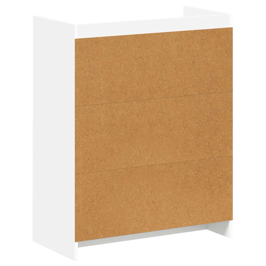 Schoenenkast met opslag Wit 73,5 x 36 x 92 cm Bewerkt hout