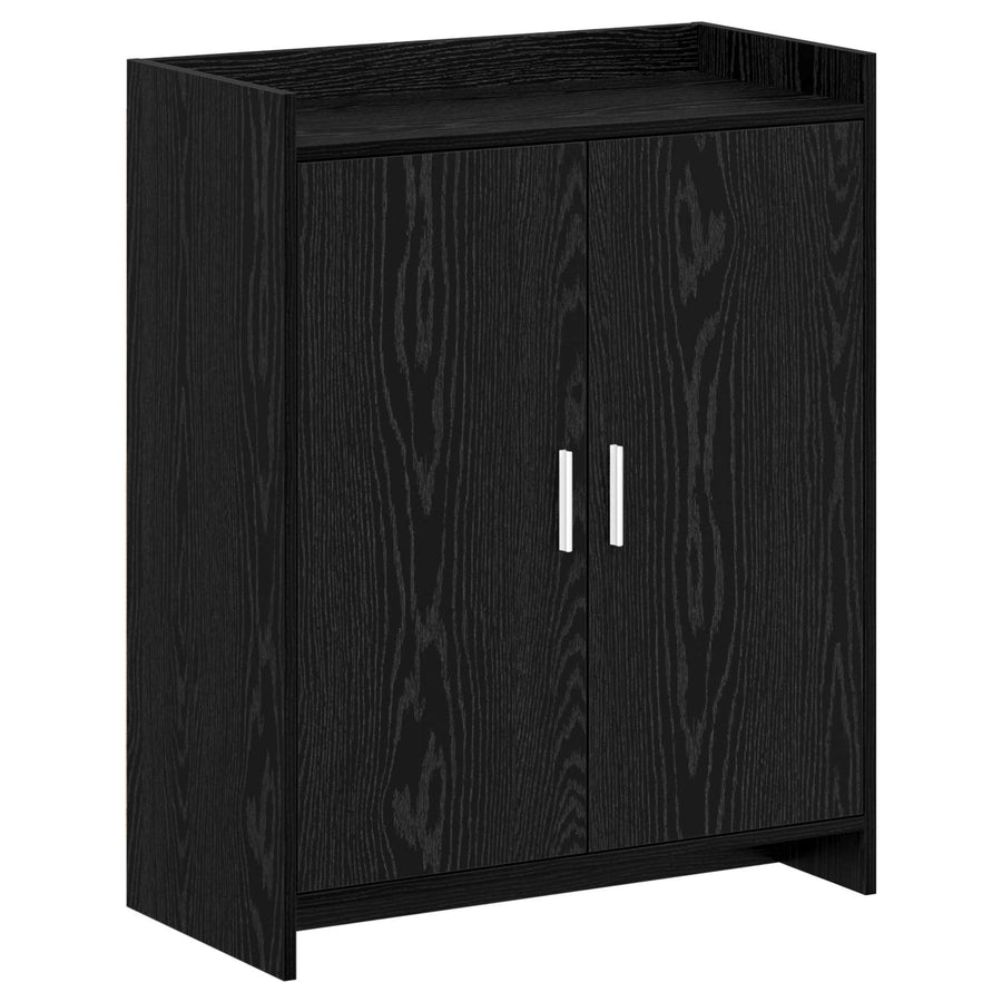 Schoenenkast Zwart eiken 73,5 x 36 x 92 cm Bewerkt hout