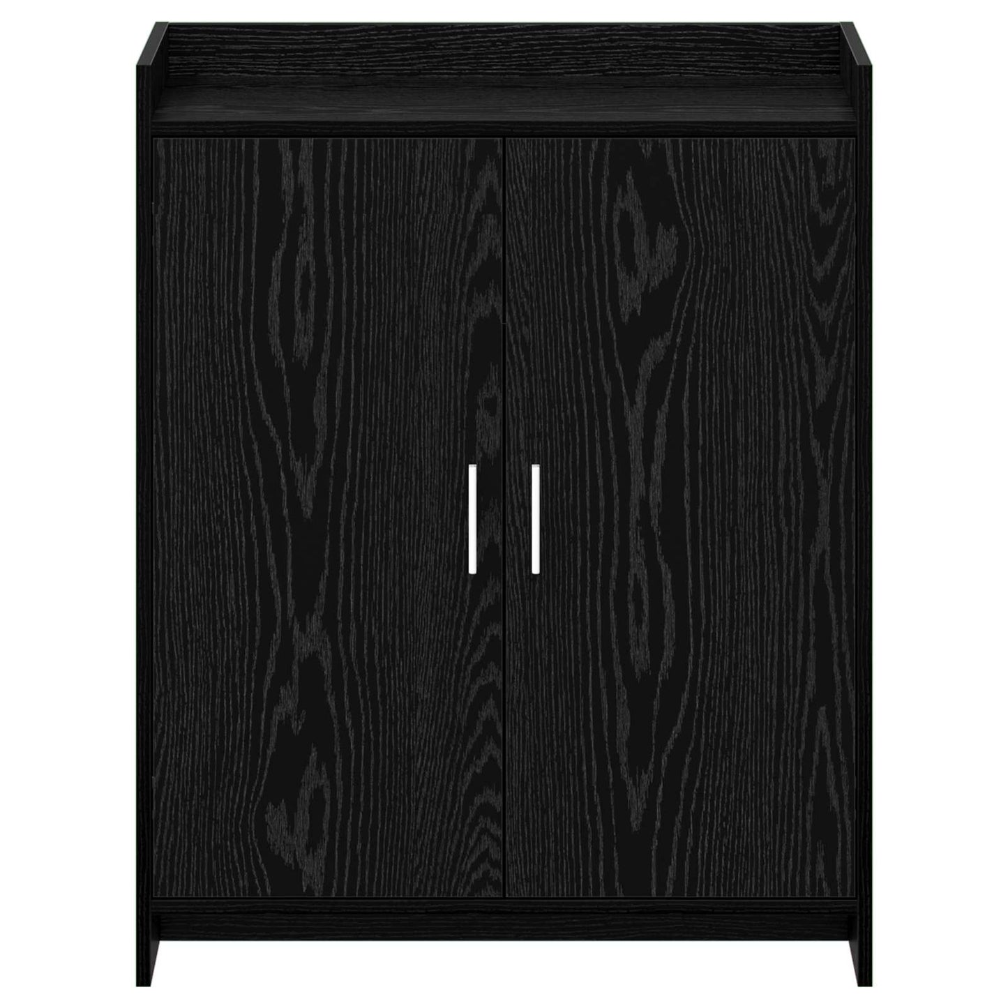 Schoenenkast Zwart eiken 73,5 x 36 x 92 cm Bewerkt hout