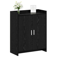 Schoenenkast Zwart eiken 73,5 x 36 x 92 cm Bewerkt hout