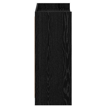 Schoenenkast Zwart eiken 73,5 x 36 x 92 cm Bewerkt hout