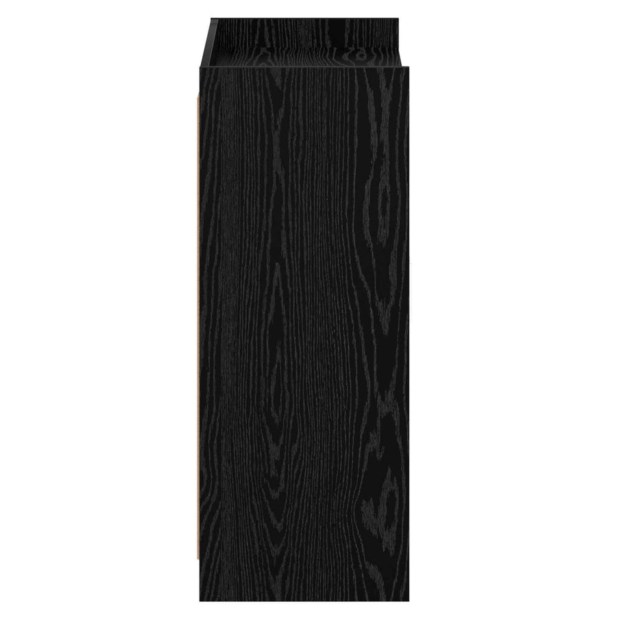 Schoenenkast Zwart eiken 73,5 x 36 x 92 cm Bewerkt hout