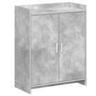 Schoenenkast betongrijs 73,5x36x92 cm bewerkt hout