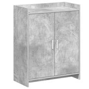 Schoenenkast betongrijs 73,5x36x92 cm bewerkt hout
