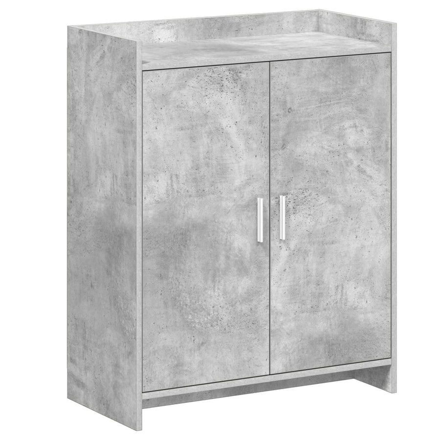 Schoenenkast Betongrijs 73,5 x 36 x 92 cm Bewerkt hout
