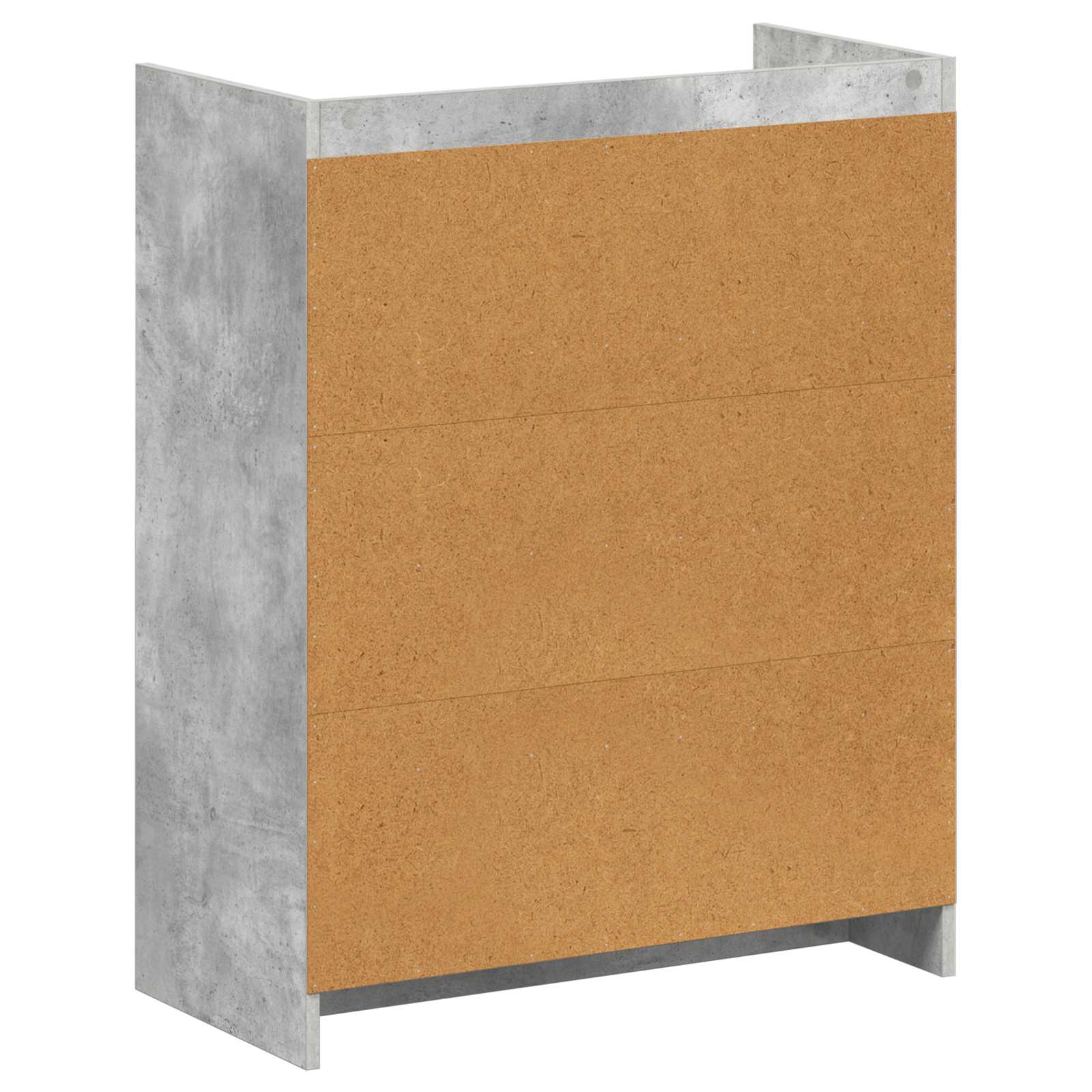 Schoenenkast Betongrijs 73,5 x 36 x 92 cm Bewerkt hout