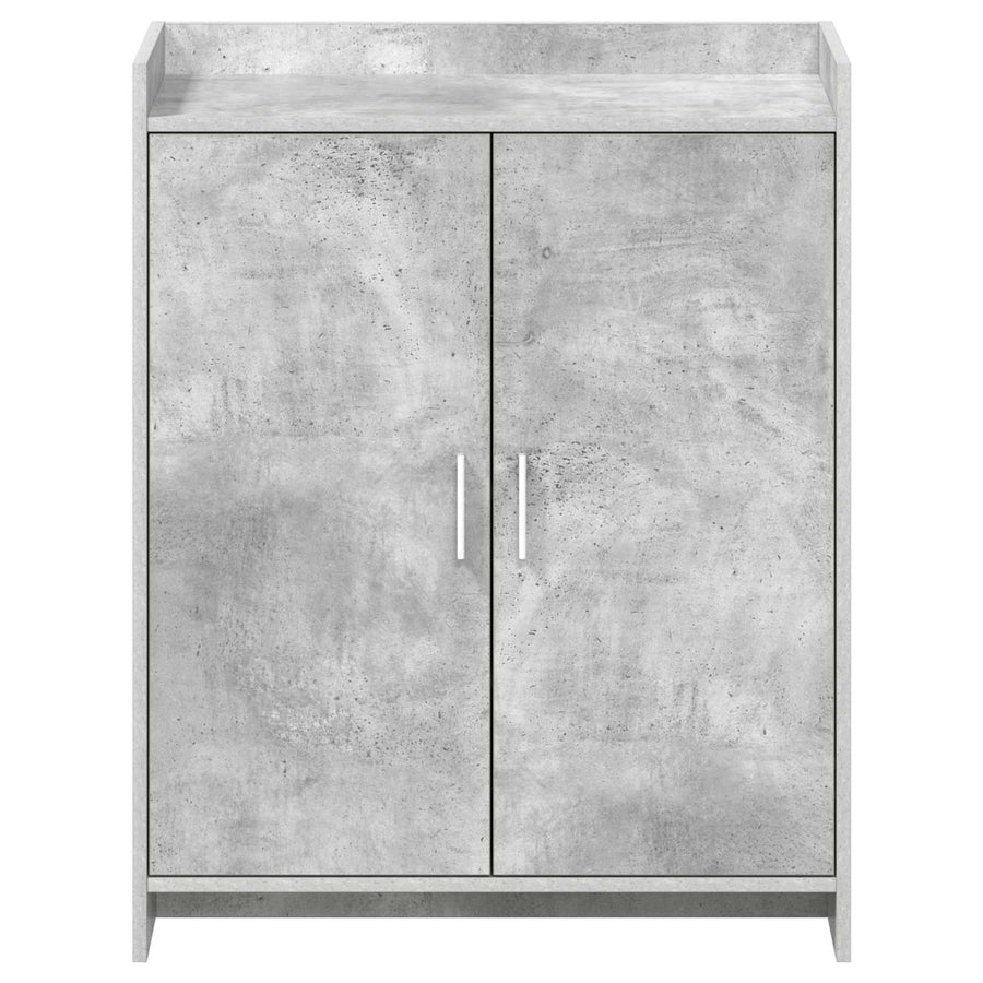 Schoenenkast Betongrijs 73,5 x 36 x 92 cm Bewerkt hout