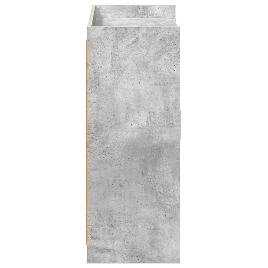 Schoenenkast Betongrijs 73,5 x 36 x 92 cm Bewerkt hout