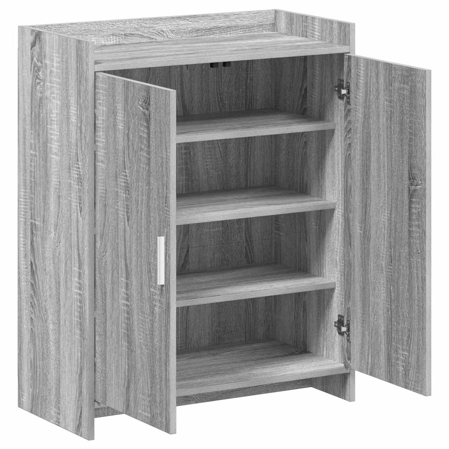 Schoenenkast Grijs Sonoma 73,5 x 36 x 92 cm Bewerkt hout