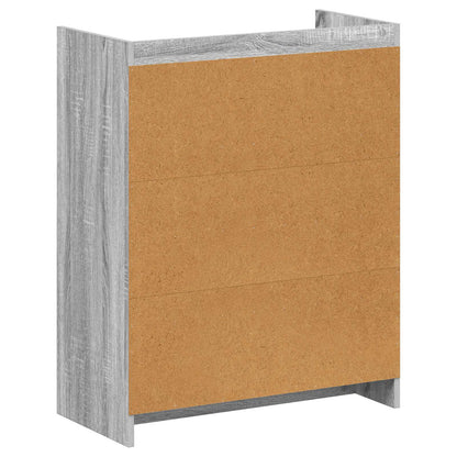 Schoenenkast Grijs Sonoma 73,5 x 36 x 92 cm Bewerkt hout