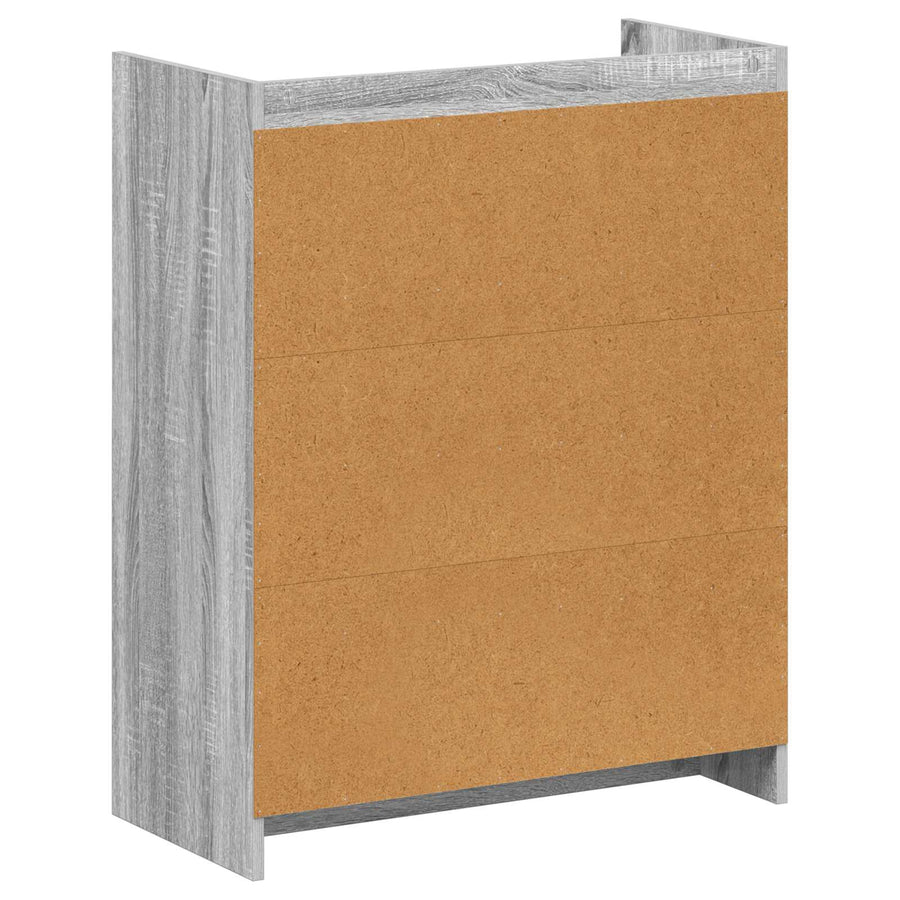 Schoenenkast Grijs Sonoma 73,5 x 36 x 92 cm Bewerkt hout