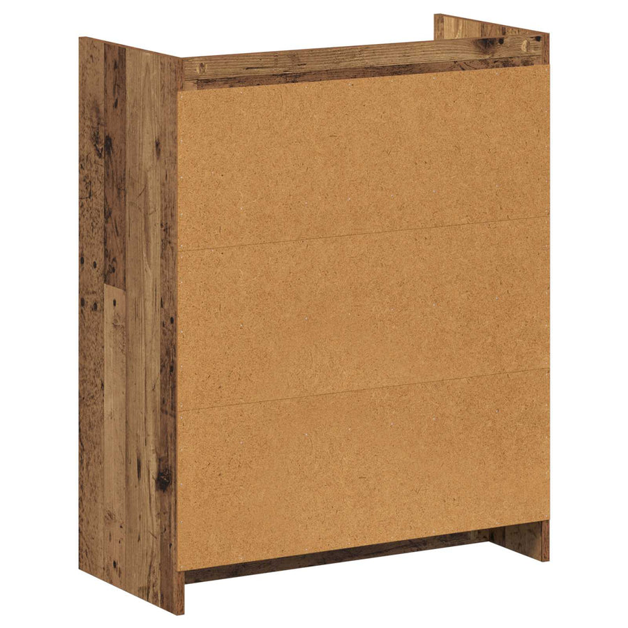 Schoenenkast met opslag Oud hout 73,5 x 36 x 92 cm Bewerkt hout