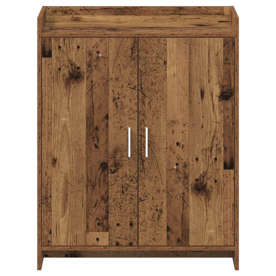 Schoenenkast met opslag Oud hout 73,5 x 36 x 92 cm Bewerkt hout