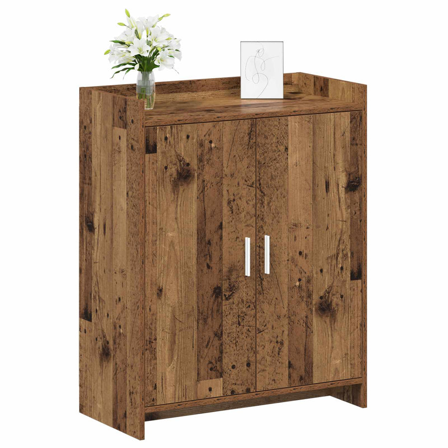 Schoenenkast met opslag Oud hout 73,5 x 36 x 92 cm Bewerkt hout