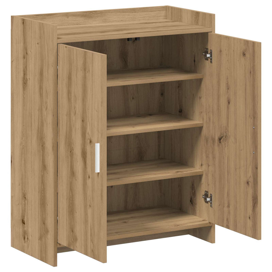 Schoenenkast Artisanaal eiken 73,5 x 36 x 92 cm Bewerkt hout