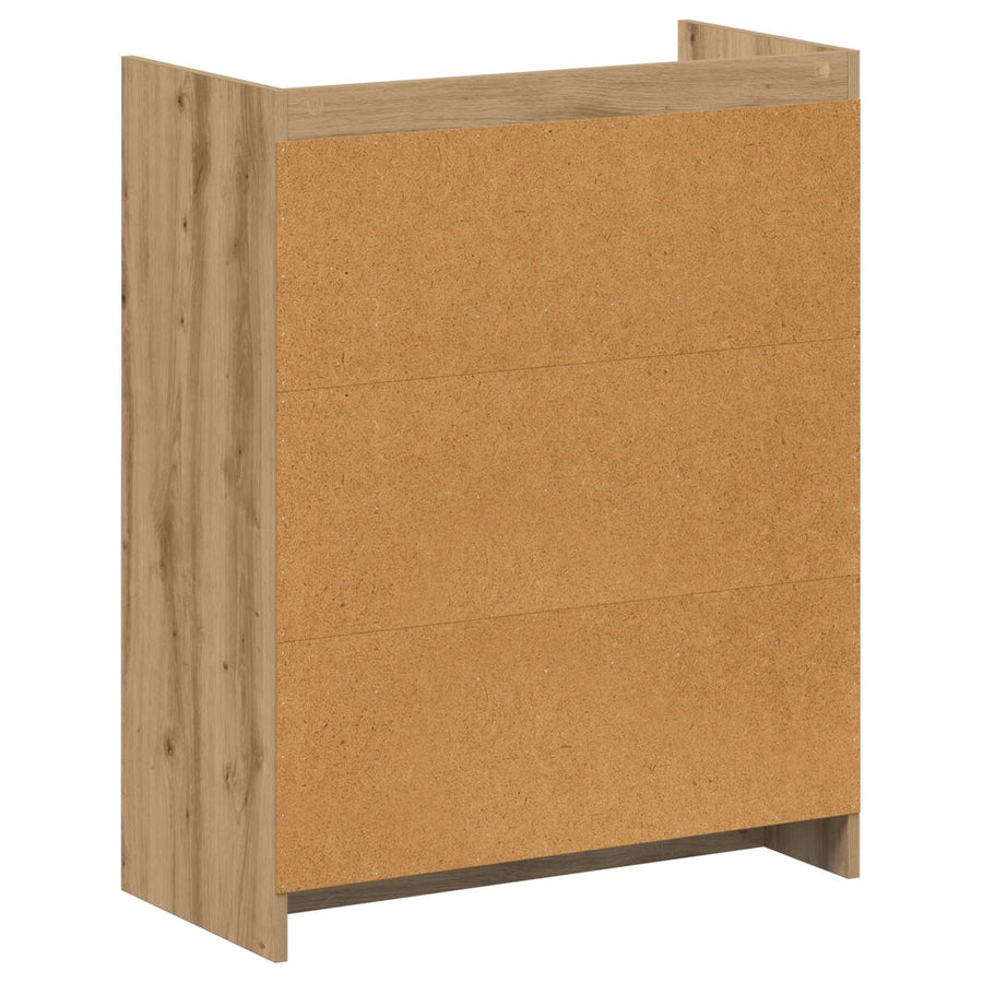 Schoenenkast Artisanaal eiken 73,5 x 36 x 92 cm Bewerkt hout