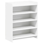 Schoenenkast wit 73,5x36x92 cm bewerkt hout