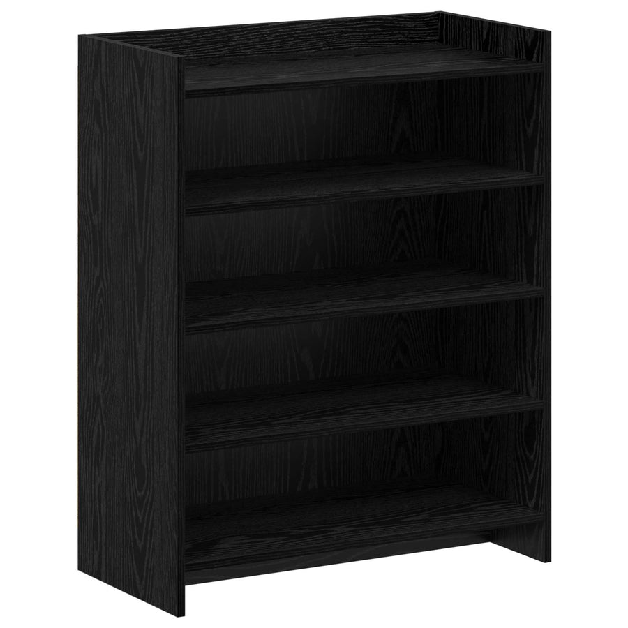 Schoenenkast Zwart eiken 73,5 x 36 x 92 cm Bewerkt hout