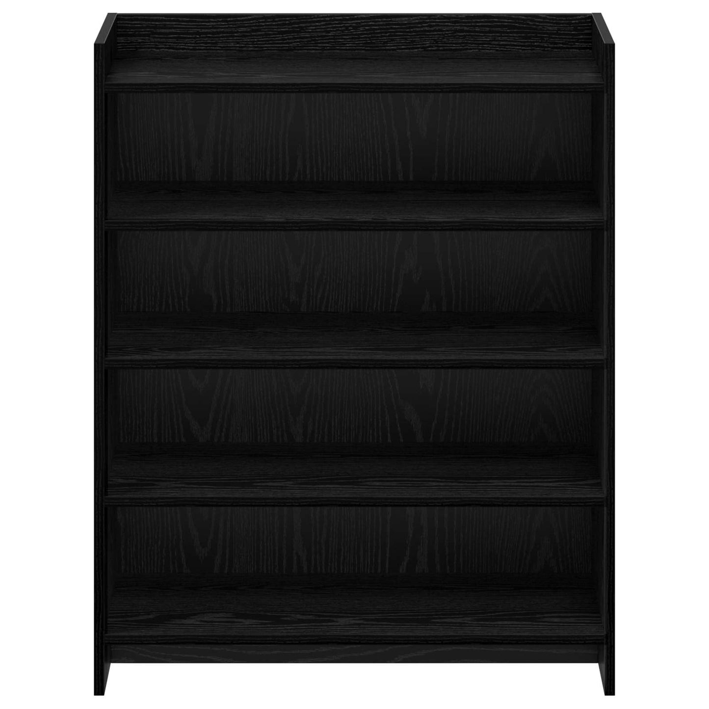 Schoenenkast Zwart eiken 73,5 x 36 x 92 cm Bewerkt hout