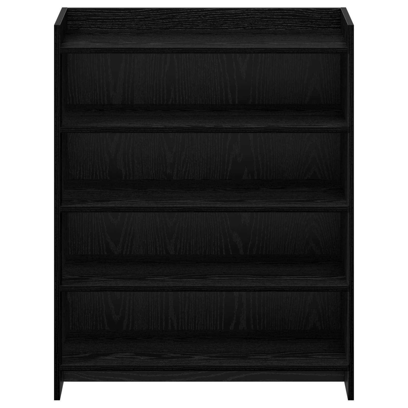 Schoenenkast Zwart eiken 73,5 x 36 x 92 cm Bewerkt hout