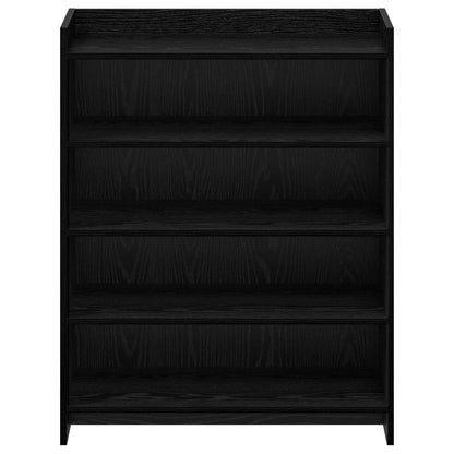 Schoenenkast Zwart eiken 73,5 x 36 x 92 cm Bewerkt hout
