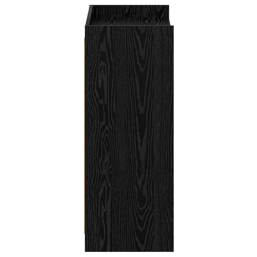 Schoenenkast Zwart eiken 73,5 x 36 x 92 cm Bewerkt hout